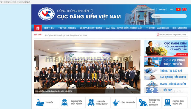 Trang web đăng ký Việt Nam